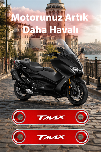 Yamaha Tmax Uyumlu Çamurluk Ucu 2020-2026 Cnc Kırmızı