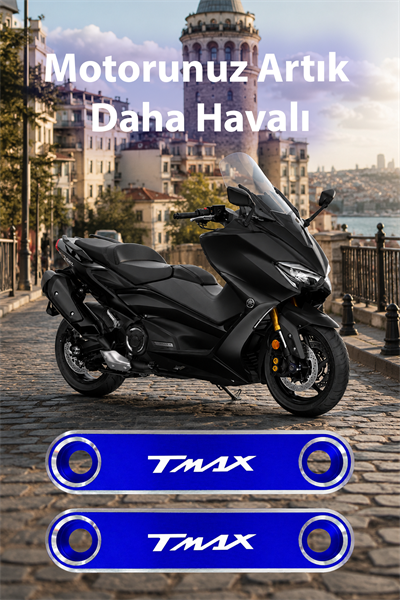 Yamaha Tmax Uyumlu Çamurluk Ucu 2020-2026 Cnc Mavi