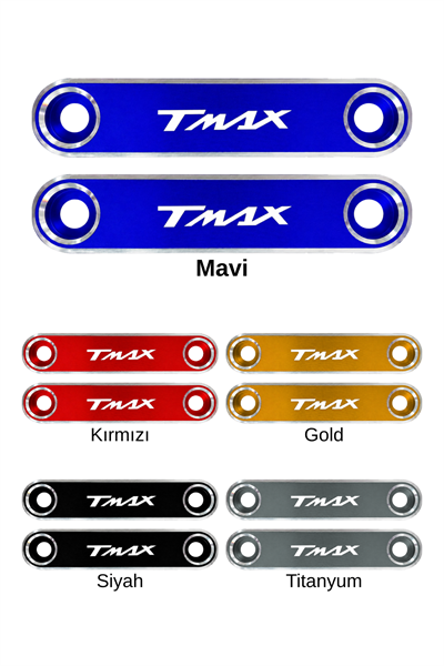 Yamaha Tmax Uyumlu Çamurluk Ucu 2020-2026 Cnc Mavi