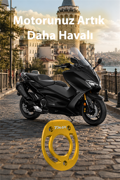 Yamaha Tmax Uyumlu Egzoz Ucu 2020-2026 Cnc Gold