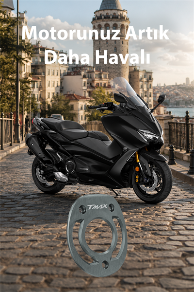Yamaha Tmax Uyumlu Egzoz Ucu 2020-2026 Cnc Titanyum