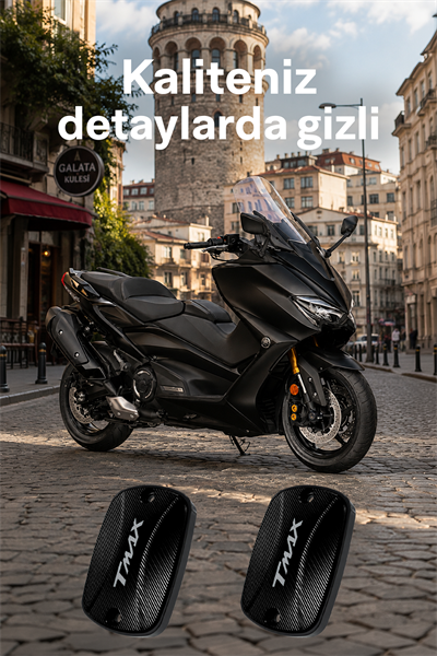 Yamaha Tmax Uyumlu Hidrolik Kapağı 2021-2026 Cnc Siyah