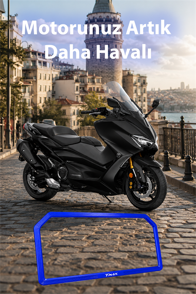 Yamaha Tmax Uyumlu Kadran Çerçevesi 2020-2026 Cnc Mavi