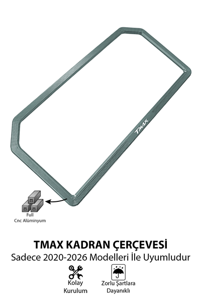 Yamaha Tmax Uyumlu Kadran Çerçevesi 2020-2026 Cnc Titanyum