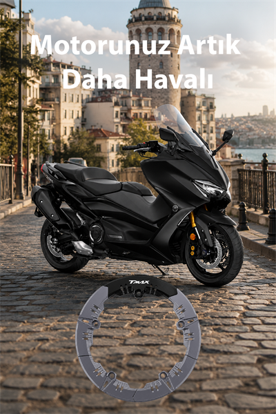 Yamaha Tmax Uyumlu Kasnak Çerçevesi 2020-2026 Cnc Titanyum