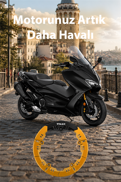 Yamaha Tmax Uyumlu Kasnak Çerçevesi 2020-2026 Cnc Gold