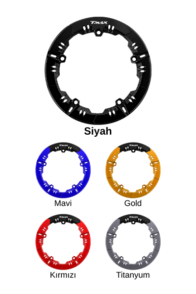 Yamaha Tmax Uyumlu Kasnak Çerçevesi 2020-2026 Cnc Siyah