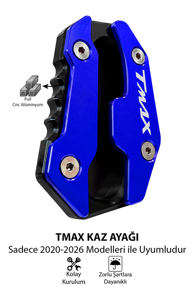 Yamaha Tmax Uyumlu Kaz Ayağı Koruyucu Seti 2020-2026 Cnc Mavi