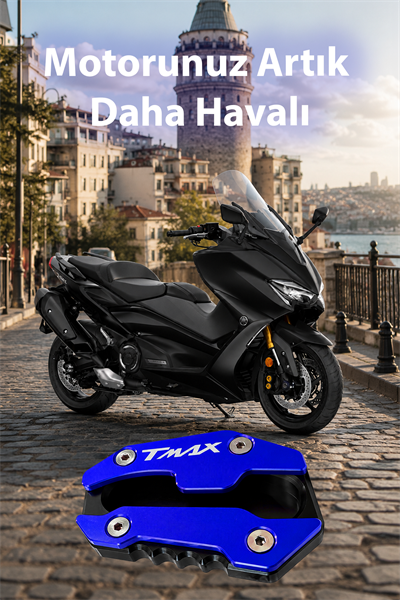 Yamaha Tmax Uyumlu Kaz Ayağı Koruyucu Seti 2020-2026 Cnc Mavi