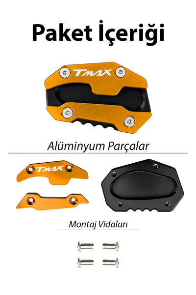 Yamaha Tmax Uyumlu Kaz Ayağı Koruyucu Seti 2020-2026 Cnc Gold