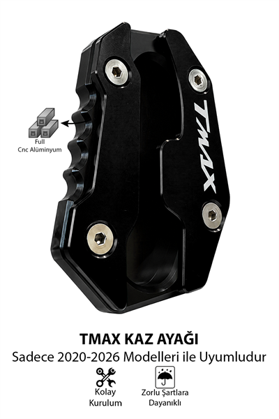 Yamaha Tmax Uyumlu Kaz Ayağı Koruyucu Seti 2020-2026 Cnc Siyah
