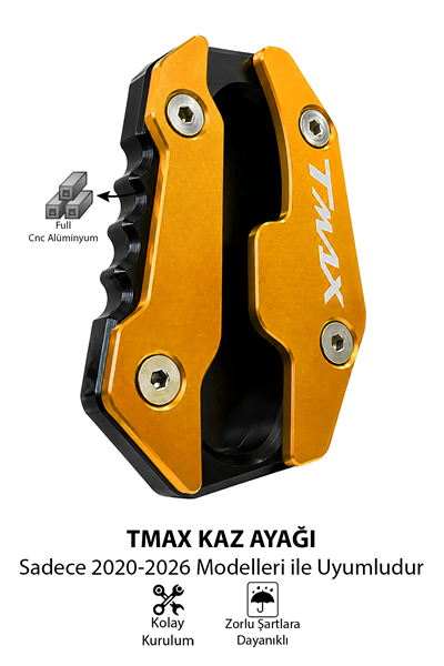 Yamaha Tmax Uyumlu Kaz Ayağı Koruyucu Seti 2020-2026 Cnc Gold