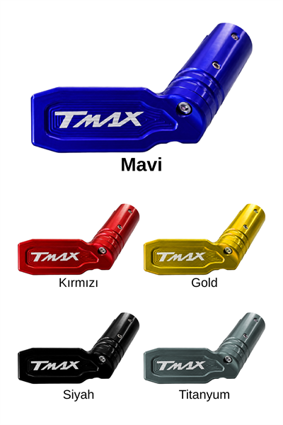 Yamaha Tmax Uyumlu Kaz Ayağı Ucu 2020-2026 Cnc Mavi