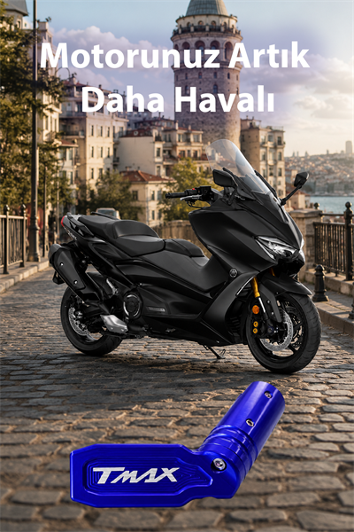 Yamaha Tmax Uyumlu Kaz Ayağı Ucu 2020-2026 Cnc Mavi