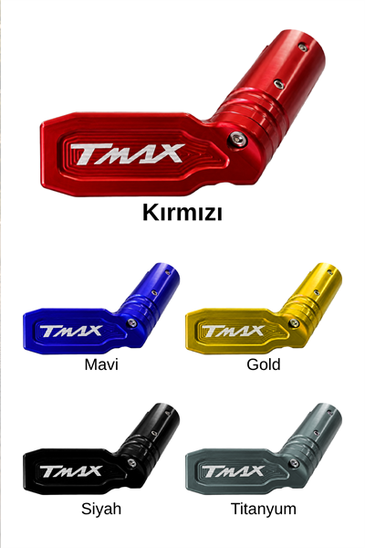 Yamaha Tmax Uyumlu Kaz Ayağı Ucu 2020-2026 Cnc Kırmızı