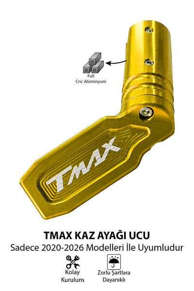 Yamaha Tmax Uyumlu Kaz Ayağı Ucu 2020-2026 Cnc Gold