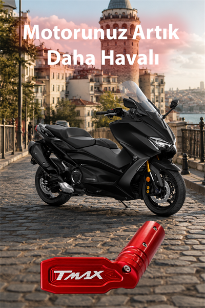 Yamaha Tmax Uyumlu Kaz Ayağı Ucu 2020-2026 Cnc Kırmızı