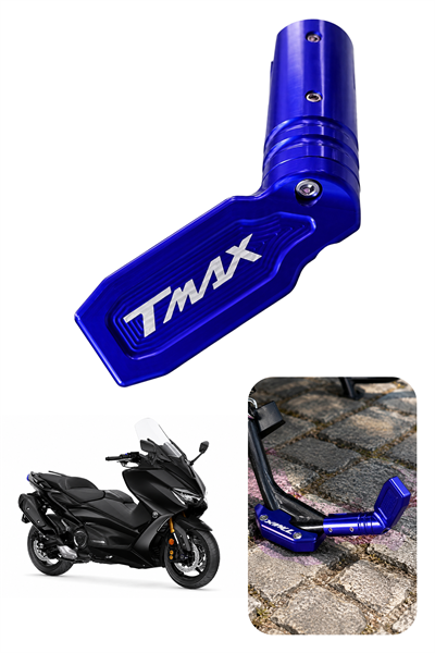 Yamaha Tmax Uyumlu Kaz Ayağı Ucu 2020-2026 Cnc Mavi