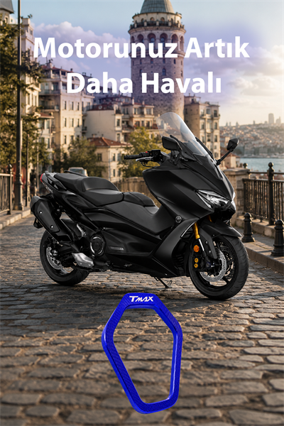Yamaha Tmax Uyumlu Kontak Çerçevesi 2020-2026 Cnc Mavi