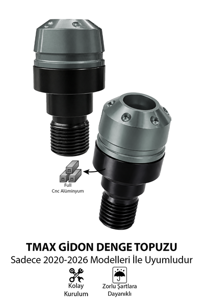 Yamaha Tmax Uyumlu Motosiklet Gidon Denge Topuzu Vidalı Cnc Titanyum