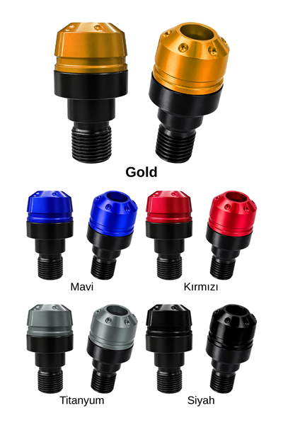 Yamaha Tmax Uyumlu Motosiklet Gidon Denge Topuzu Vidalı Cnc Gold