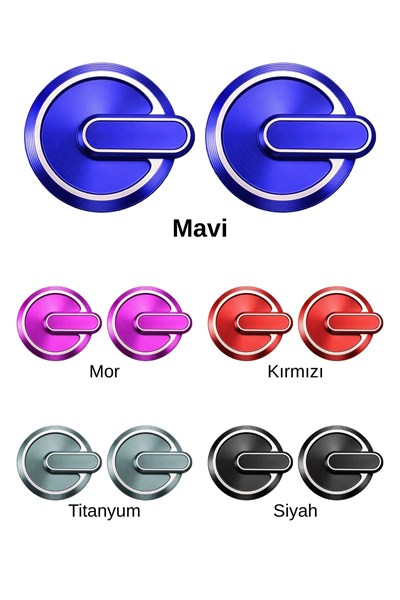 Yamaha Xmax Nmax Uyumlu 2 Adet Cnc Logo Mavi