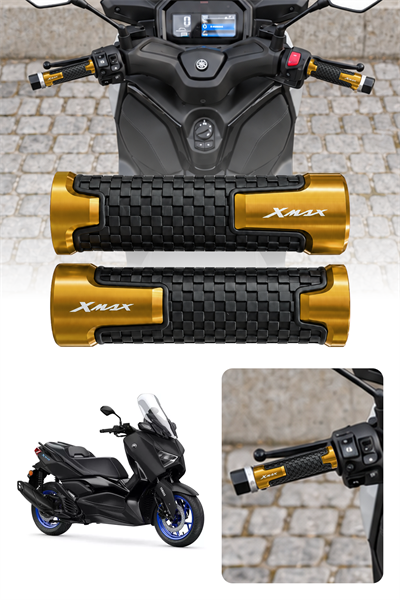 Yamaha Xmax Uyumlu Alüminyum Elcik 2028-2026 Cnc Gold