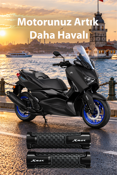 Yamaha Xmax Uyumlu Alüminyum Elcik 2028-2026 Cnc Siyah