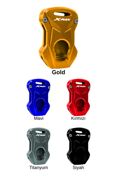 Yamaha Xmax Uyumlu Anahtar Kılıfı 2018-2026 Cnc Gold