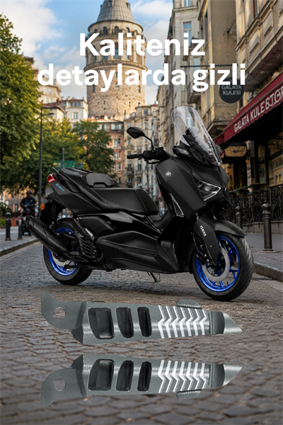Yamaha Xmax Uyumlu Artçı Basamak 2021-2026 Cnc Titanyum