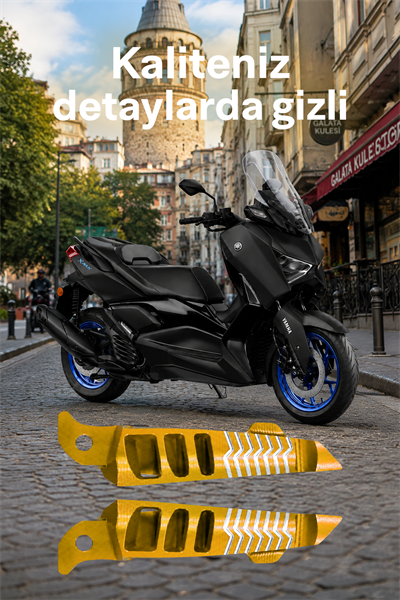 Yamaha Xmax Uyumlu Artçı Basamak 2021-2026 Cnc Gold