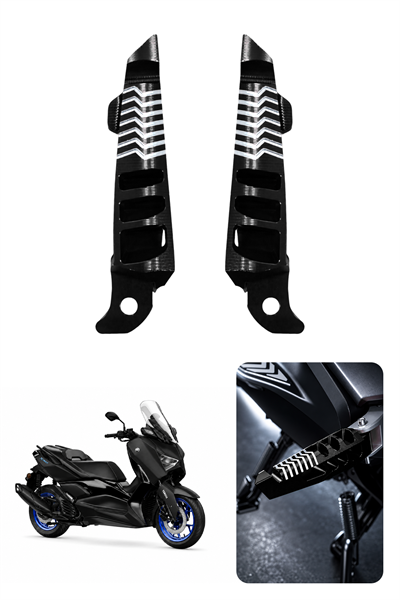 Yamaha Xmax Uyumlu Artçı Basamak 2021-2026 Cnc Siyah