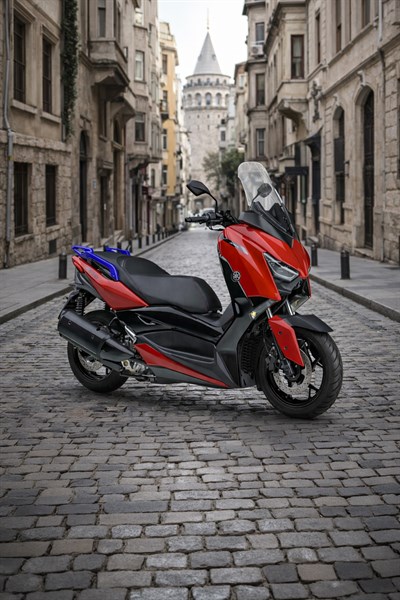 Yamaha Xmax Uyumlu Artçı Tutamaç 2018-2026 Cnc Mavi