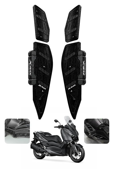 Yamaha Xmax Uyumlu Basamak Seti 2018-2026 Cnc Siyah