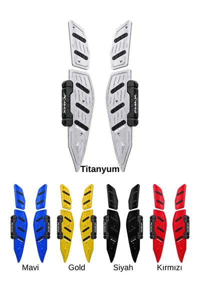 Yamaha Xmax Uyumlu Basamak Seti 2018-2026 Cnc Titanyum