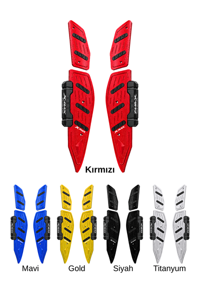 Yamaha Xmax Uyumlu Basamak Seti 2018-2026 Cnc Kırmızı