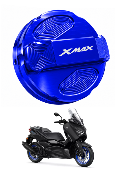 Yamaha Xmax Uyumlu Cnc Depo Kapağı 2018-2026 Mavi
