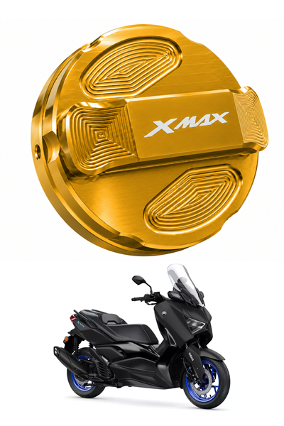 Yamaha Xmax Uyumlu Cnc Depo Kapağı 2018-2026 Gold