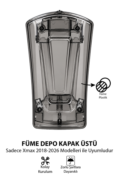 Yamaha Xmax Uyumlu Depo Üstü Kapak 2018-2026 Füme