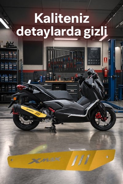 Yamaha Xmax Uyumlu Egzoz Koruma 2025-2026 Cnc Gold