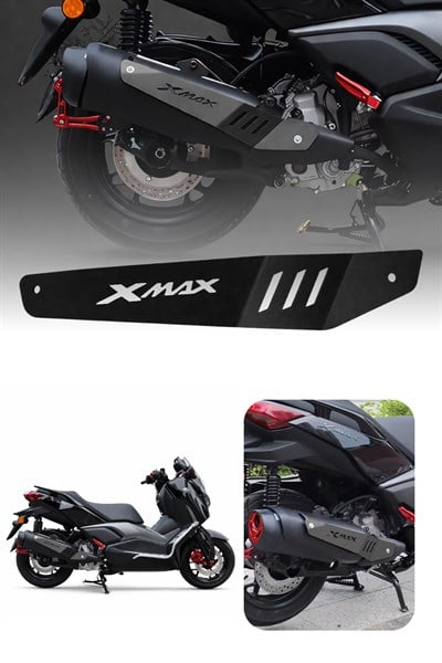 Yamaha Xmax Uyumlu Egzoz Koruma 2025-2026 Cnc Siyah