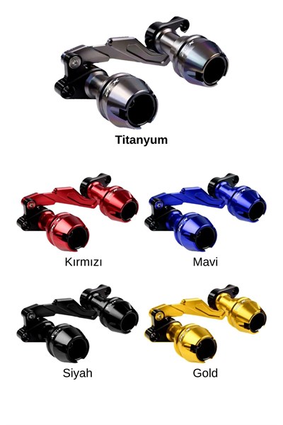 Yamaha Xmax Uyumlu Egzoz Koruma Takozu Cnc Titanyum