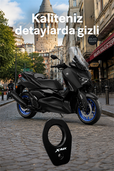 Yamaha Xmax Uyumlu Egzoz Ucu 2021-2024 Cnc Siyah