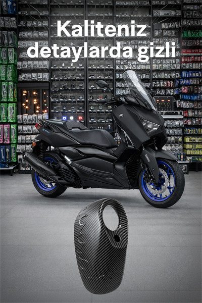 Yamaha Xmax Uyumlu Egzoz Ucu 2021-2024 Karbon Desen