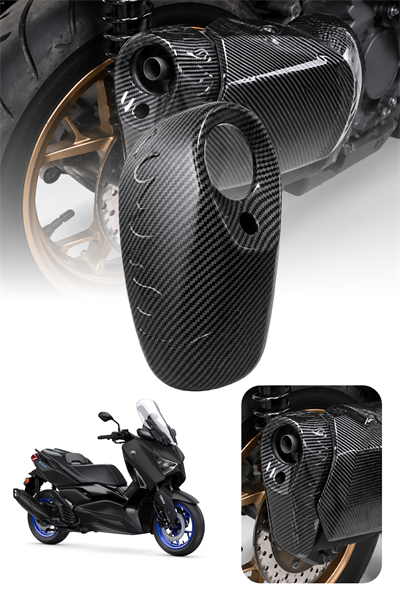 Yamaha Xmax Uyumlu Egzoz Ucu 2021-2024 Karbon Desen