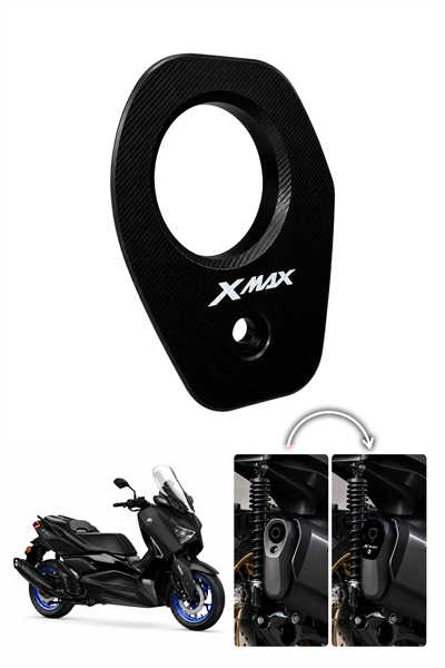 Yamaha Xmax Uyumlu Egzoz Ucu 2021-2024 Cnc Siyah