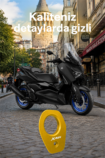 Yamaha Xmax Uyumlu Egzoz Ucu 2021-2024 Cnc Gold
