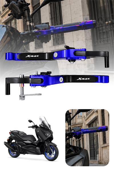 Yamaha Xmax Uyumlu El Frenli Manet 2018-2026 Cnc Mavi