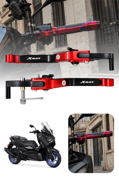 Yamaha Xmax Uyumlu El Frenli Manet 2018-2026 Cnc Kırmızı