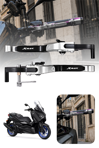 Yamaha Xmax Uyumlu El Frenli Manet 2018-2026 Cnc Gümüş